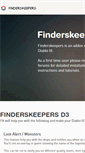 Mobile Screenshot of finderskeepersd3.com